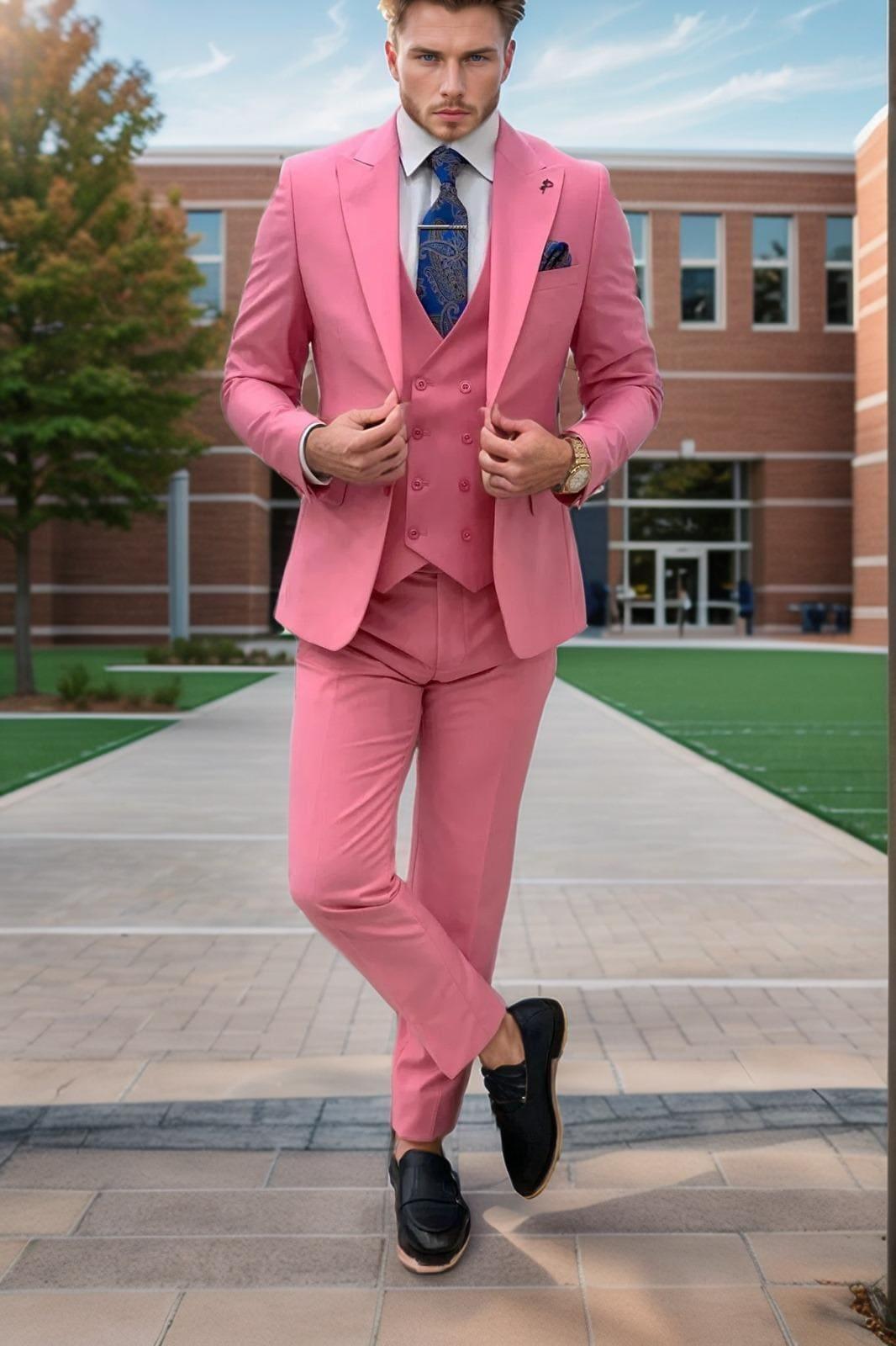 Traje rosa rubor perfecto para cualquier ocasión