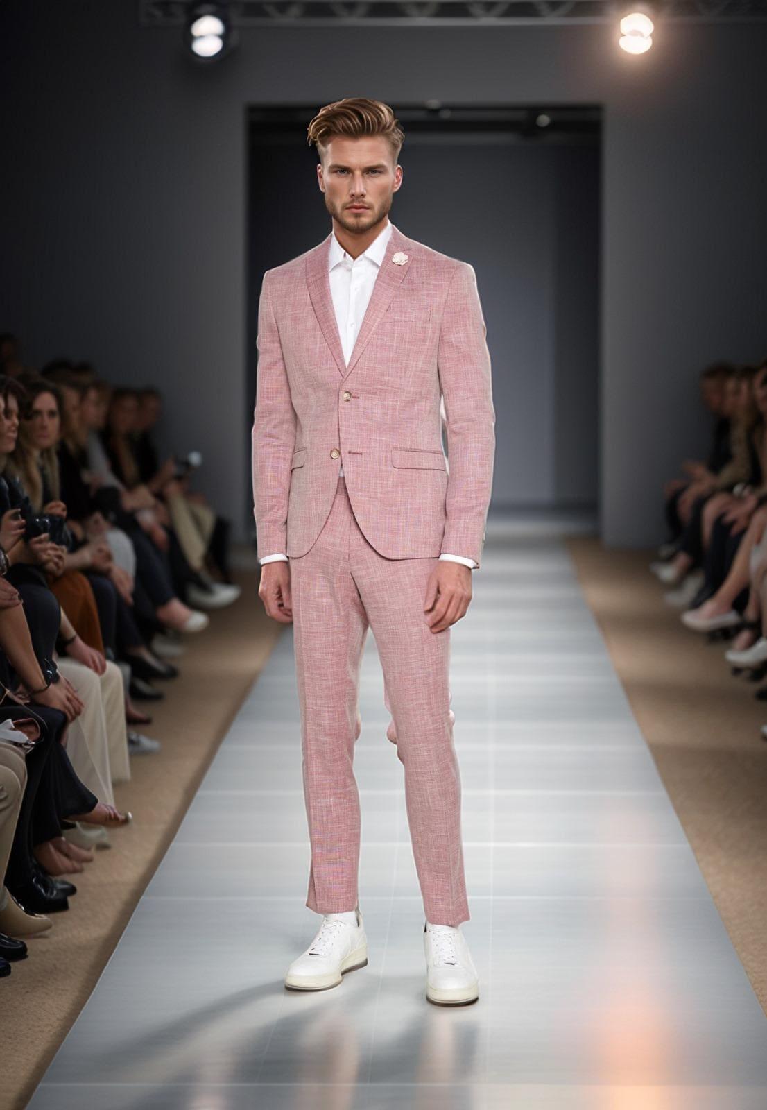 Power Suit Rosa Brillante Atrevido y Bonito