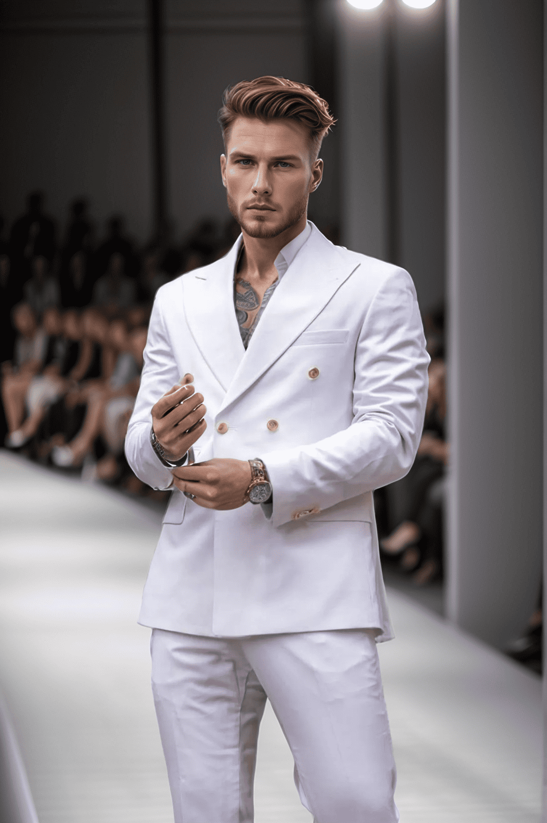 Abito da uomo bianco su misura slim fit, Bespoke Menswear