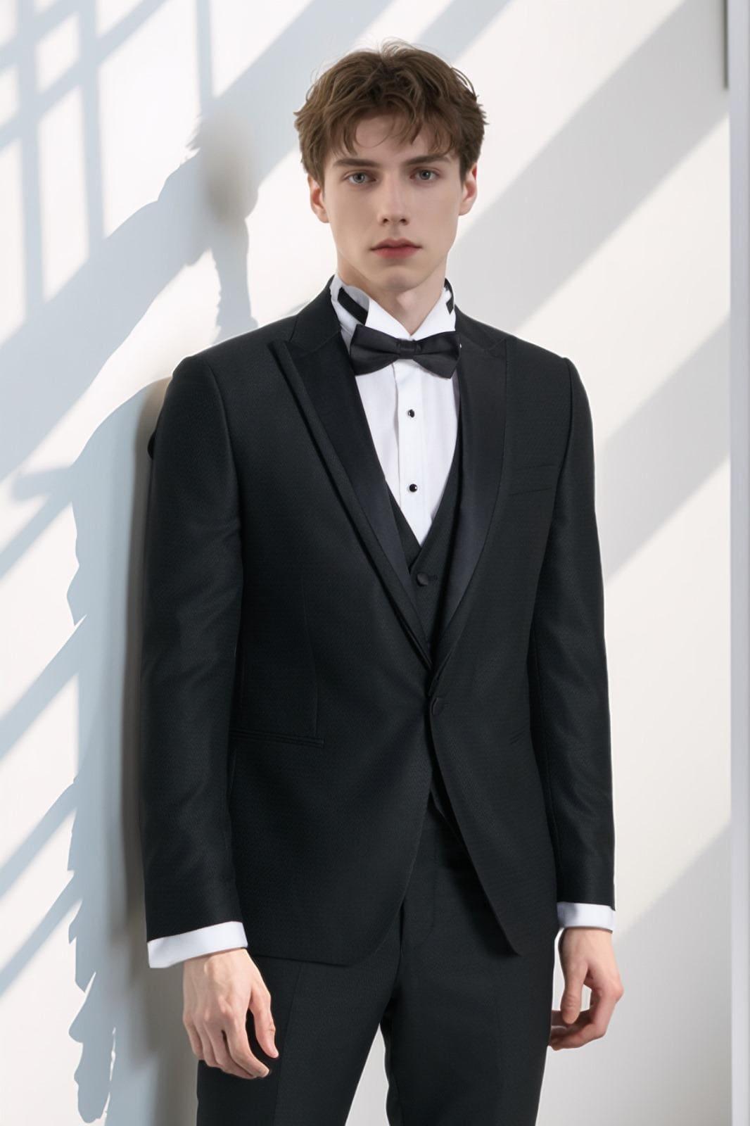The Timeless Elegance of a Tailored Black Tuxedo