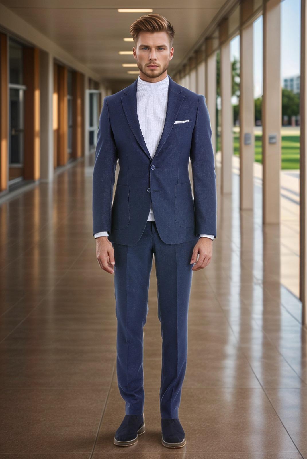 The Perfect Fit: Why a Custom Blue Men's Suit is a Game Changer