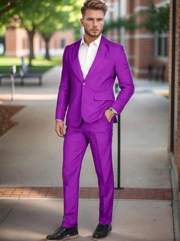 Stand Out in Style with a Custom Purple Tuxedo